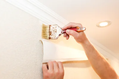 Pose de papier peint à Ronvaux — revêtements muraux et toiles de verre